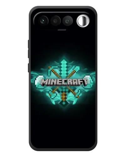 Чехол для RealMe 16 5G с картинкой «Minecraft Diamond лого» Чехол для RealMe 16 5G с картинкой «Minecraft Diamond лого»