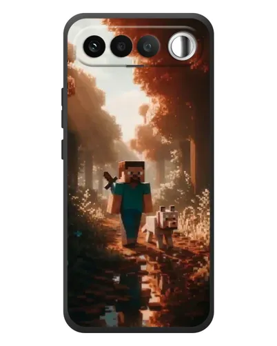 Чехол для RealMe 16 5G с картинкой «Стив в лесу» Чехол для RealMe 16 5G с картинкой «Стив в лесу»