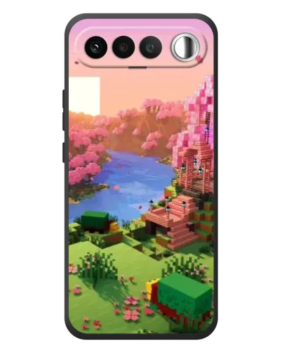 Чехол для RealMe 16 5G с картинкой «Розовое дерево Minecraft» Чехол для RealMe 16 5G с картинкой «Розовое дерево Minecraft»