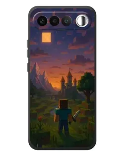 Чехол для RealMe 16 5G с картинкой «Стив у башни»