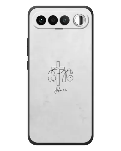 Чехол для RealMe 16 5G с картинкой «Иоанна 3:16 Крест»