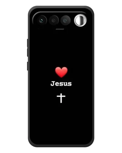 Чехол для RealMe 16 5G с картинкой «Сердце - Jesus»