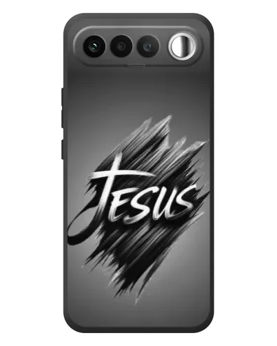 Чехол для RealMe 16 5G с картинкой «Надпись Jesus Graffiti»