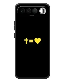 Чехол для RealMe 16 5G с картинкой «Сердце и Крест»