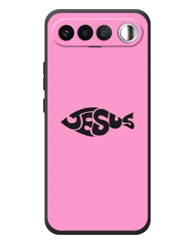 Чехол для RealMe 16 5G с картинкой «Розовый символ  Jesus»