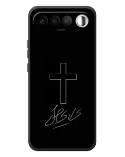 Чехол для RealMe 16 5G с картинкой «Графический крест Jesus»