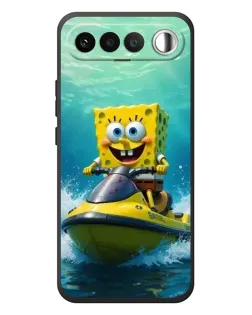 Чехол для RealMe 16 5G с картинкой «Спанч Боб на гидроцикле» Чехол для RealMe 16 5G с картинкой «Спанч Боб на гидроцикле»