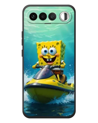 Чохол для RealMe 16 5G з картинкою «Спанч Боб на гідроциклі» Чохол для RealMe 16 5G з картинкою «Спанч Боб на гідроциклі»