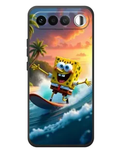 Чохол для RealMe 16 5G з картинкою «Губка Боб серфінгіст»