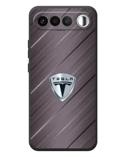 Чехол для RealMe 16 5G с картинкой «Металлическая текстура Tesla» Чехол для RealMe 16 5G с картинкой «Металлическая текстура Tesla»
