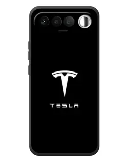 Чохол для RealMe 16 5G з картинкою «Tesla White Logo»