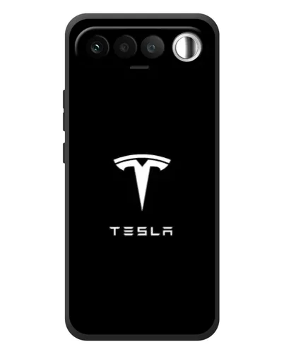 Чехол для RealMe 16 5G с картинкой «Tesla White Logo» Чехол для RealMe 16 5G с картинкой «Tesla White Logo»