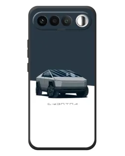 Чохол для RealMe 16 5G з картинкою «Сріблястий Cybertruck Tesla»