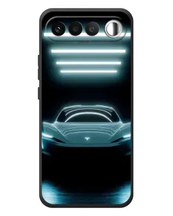 Чохол для RealMe 16 5G з картинкою «Tesla в неоні»