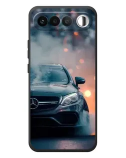 Чехол для RealMe 16 5G с картинкой «Mercedes — ночной город»