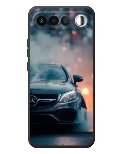 Чехол для RealMe 16 5G с картинкой «Mercedes — ночной город»