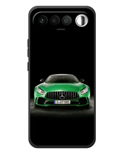 Чехол для RealMe 16 5G с картинкой «Mercedes — неоновый лого»