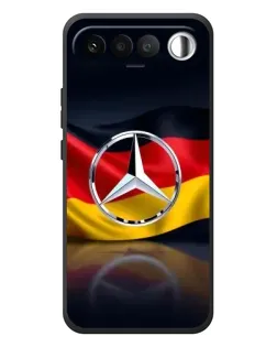 Чехол для RealMe 16 5G с картинкой «Mercedes — флаг Германии»