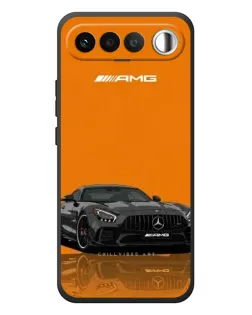 Чехол для RealMe 16 5G с картинкой «Оранжевый Mercedes AMG»