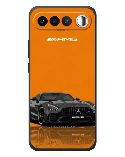 Чехол для RealMe 16 5G с картинкой «Оранжевый Mercedes AMG»