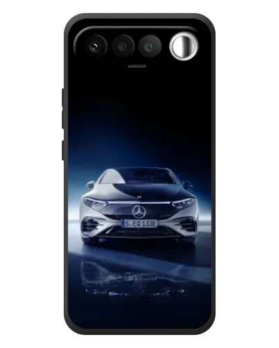 Чехол для RealMe 16 5G с картинкой «Ночной Mercedes EQ»