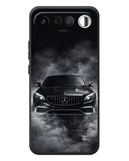 Чехол для RealMe 16 5G с картинкой «Mercedes в дыму»