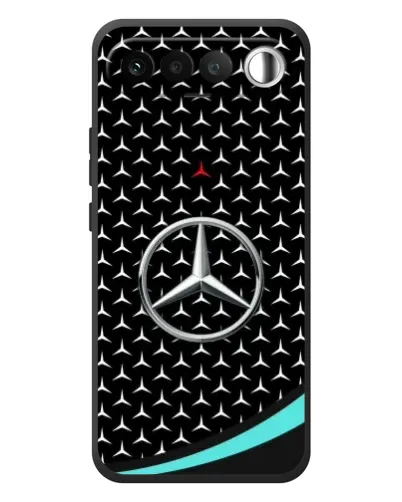 Чехол для RealMe 16 5G с картинкой «Mercedes — бирюзовый акцент»