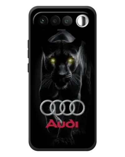 Чехол для RealMe 16 5G с картинкой «Пантера и Audi»