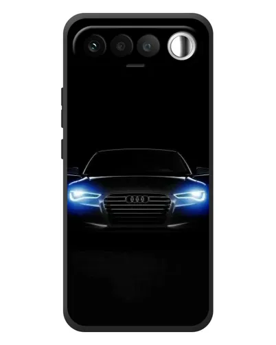 Чехол для RealMe 16 5G с картинкой «Audi в неоне»