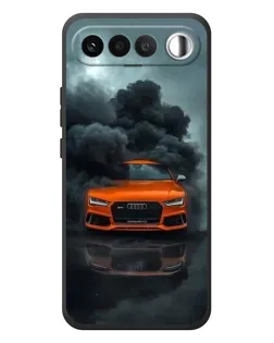 Чохол для RealMe 16 5G з картинкою «Audi у хмарах диму»