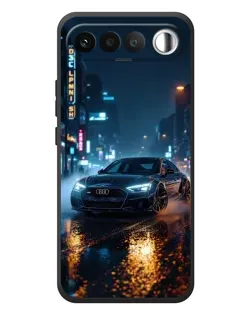 Чохол для RealMe 16 5G з картинкою «Нічне місто та Audi»