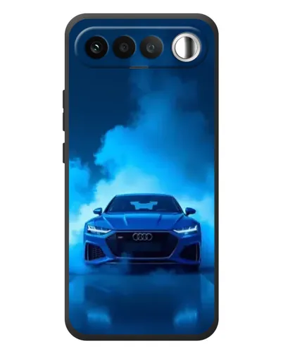 Чехол для RealMe 16 5G с картинкой «Audi — голубая энергия»
