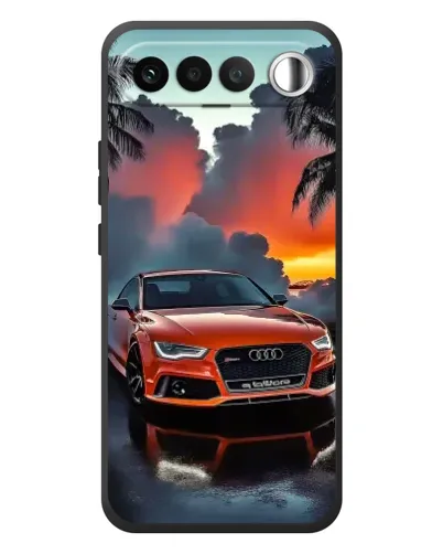 Чехол для RealMe 16 5G с картинкой «Audi — закат»