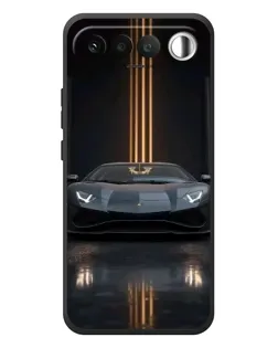 Чехол для RealMe 16 5G с картинкой «Lamborghini золотые линии»