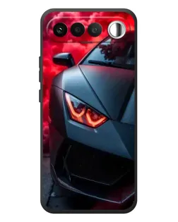 Чехол для RealMe 16 5G с картинкой «Lamborghini красное сияние»