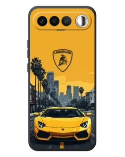 Чохол для RealMe 16 5G з картинкою «Жовтий Lamborghini місто» Чохол для RealMe 16 5G з картинкою «Жовтий Lamborghini місто»