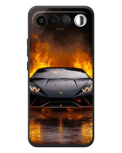 Чехол для RealMe 16 5G с картинкой «Lamborghini в огне» Чехол для RealMe 16 5G с картинкой «Lamborghini в огне»