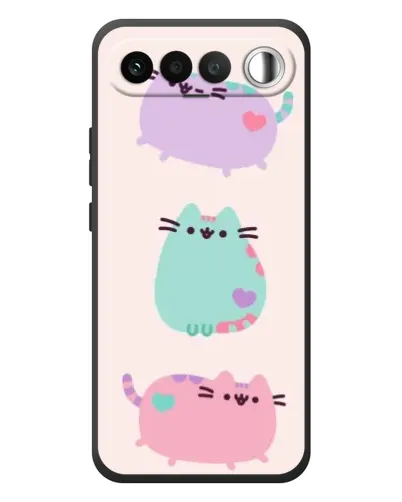 Чехол для RealMe 16 5G с картинкой «Pusheen трио» Чехол для RealMe 16 5G с картинкой «Pusheen трио»