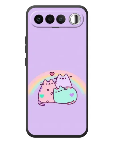 Чехол для RealMe 16 5G с картинкой «Радужные Пушины» Чехол для RealMe 16 5G с картинкой «Радужные Пушины»