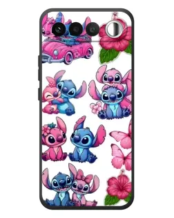 Чехол для RealMe 16 5G с картинкой «Стикеры Stitch и Angel»