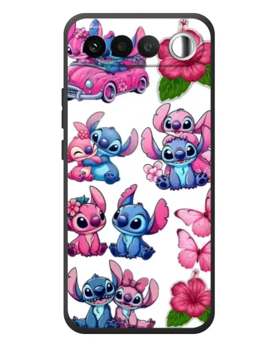 Чехол для RealMe 16 5G с картинкой «Стикеры Stitch и Angel»
