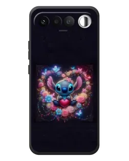 Чехол для RealMe 16 5G с картинкой «Stitch в цветах»