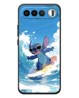 Чехол для RealMe 16 5G с картинкой «Стич на волне»