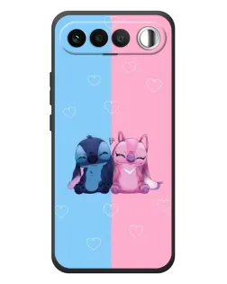 Чехол для RealMe 16 5G с картинкой «Stitch и Angel Love»