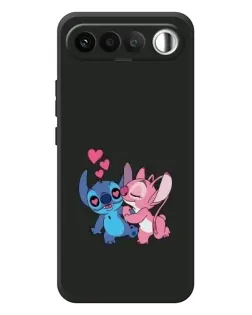 Чехол для RealMe 16 5G с картинкой «Анжел целует Стича»