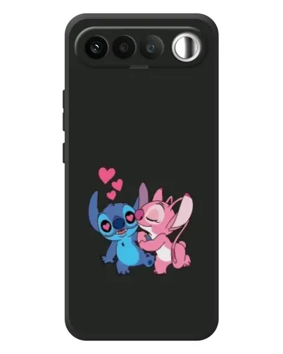Чехол для RealMe 16 5G с картинкой «Анжел целует Стича»