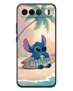 Чехол для RealMe 16 5G с картинкой «Стич на серфе»