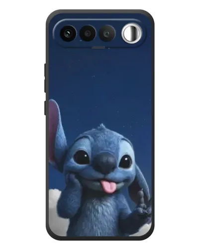 Чехол для RealMe 16 5G с картинкой «Стич в облаках»
