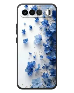 Чохол для RealMe 16 5G з картинкою «Блакитний квітковий каскад»