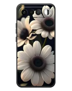 Чохол для RealMe 16 5G з картинкою «Білі маргаритки макро»